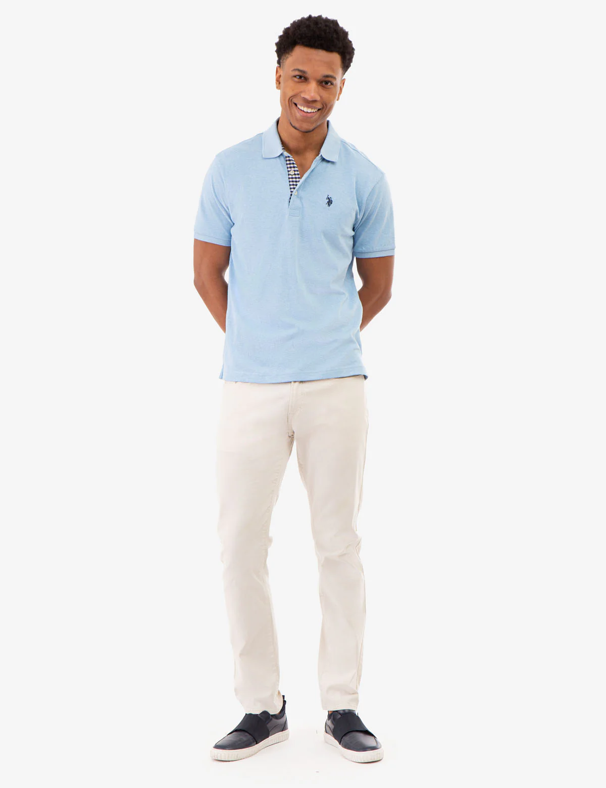 INTERLOCK GINGHAM TRIM POLO SHIRT - Image 10