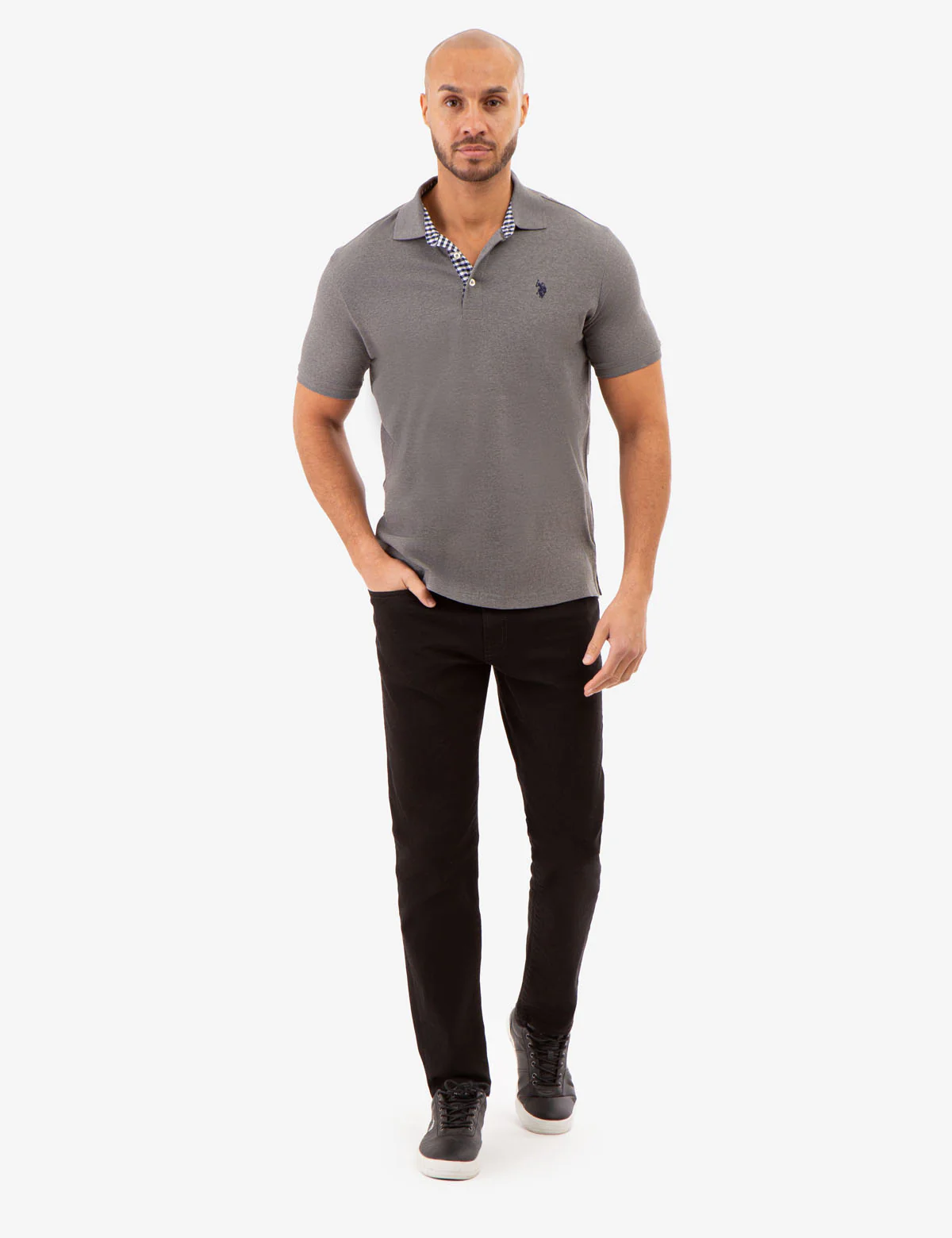 INTERLOCK GINGHAM TRIM POLO SHIRT - Image 15