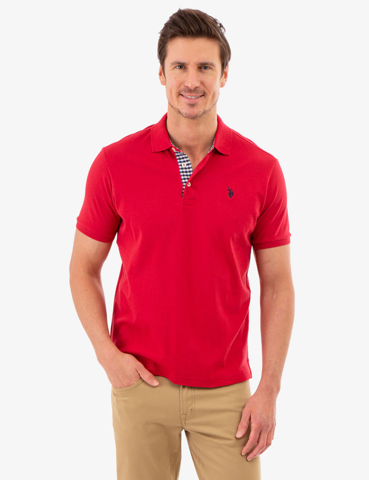 INTERLOCK GINGHAM TRIM POLO SHIRT - Image 5