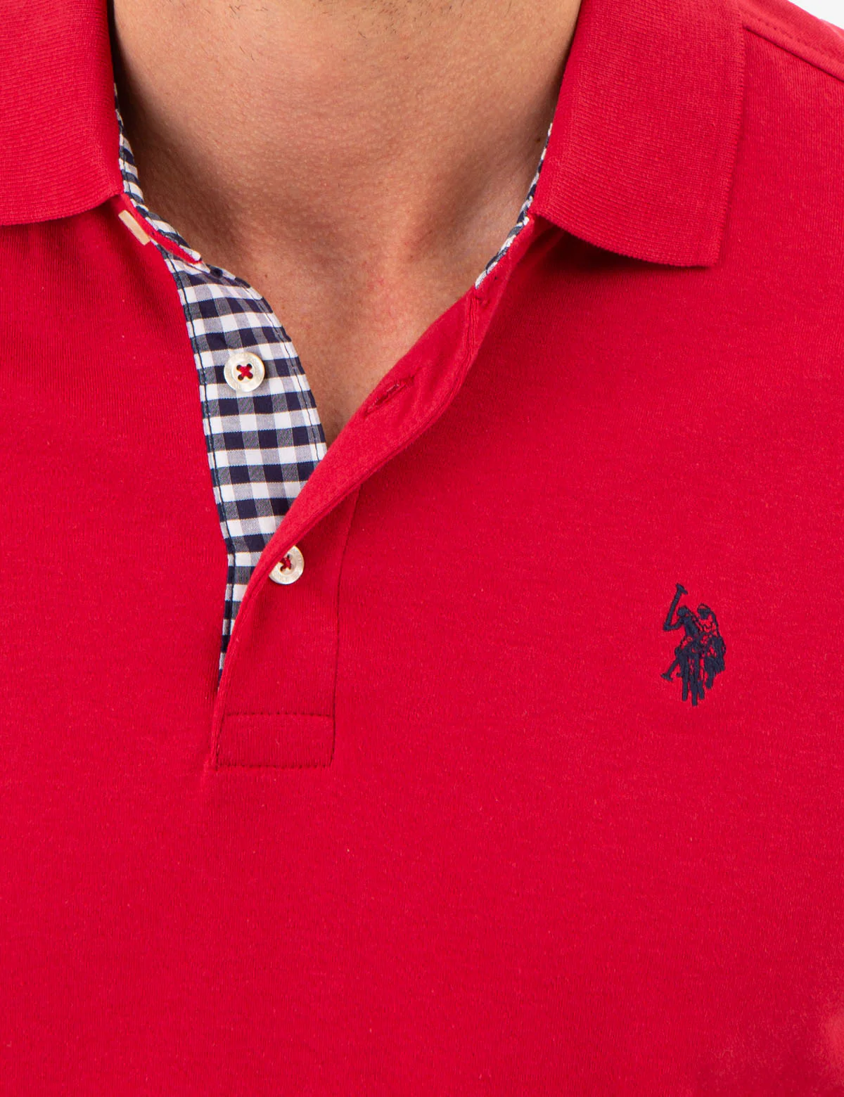 INTERLOCK GINGHAM TRIM POLO SHIRT - Image 6