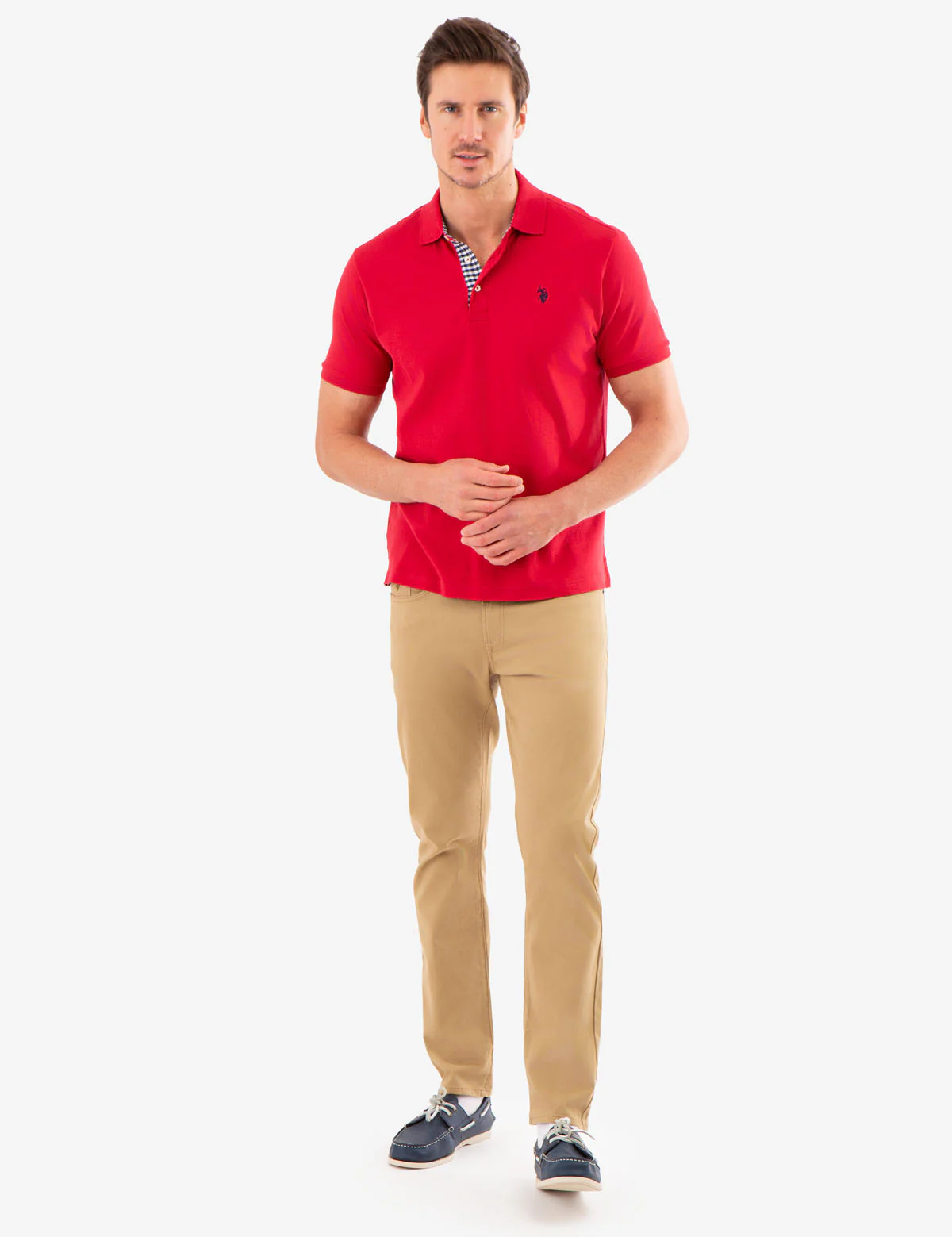 INTERLOCK GINGHAM TRIM POLO SHIRT - Image 7