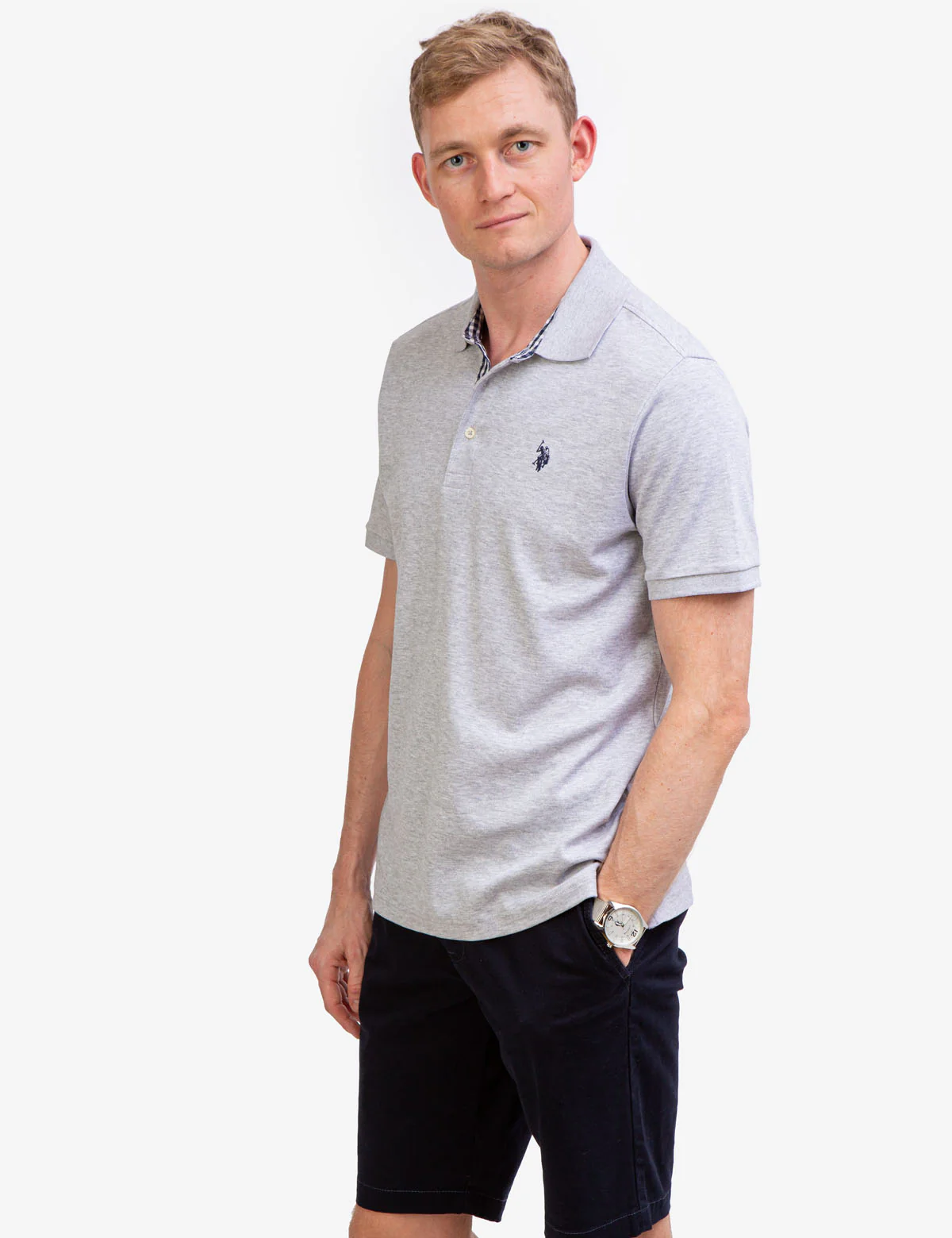 INTERLOCK GINGHAM TRIM POLO SHIRT - Image 10