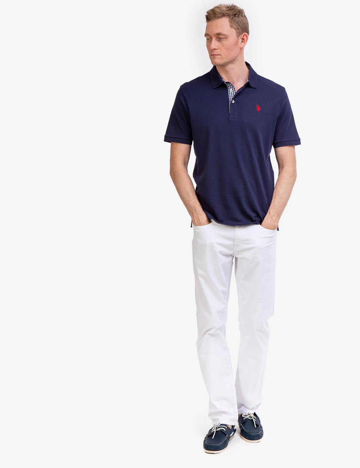 INTERLOCK GINGHAM TRIM POLO SHIRT - Image 14