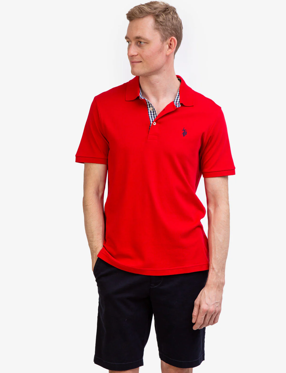INTERLOCK GINGHAM TRIM POLO SHIRT - Image 17