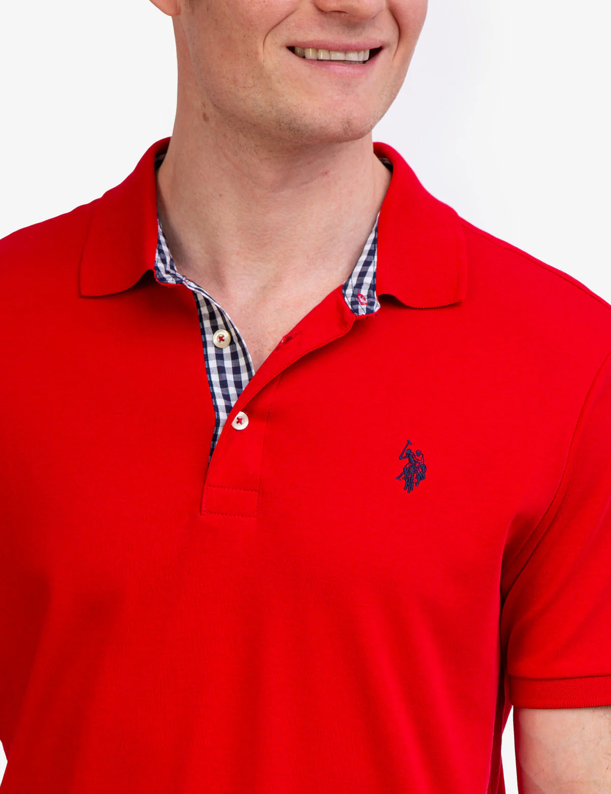 INTERLOCK GINGHAM TRIM POLO SHIRT - Image 21