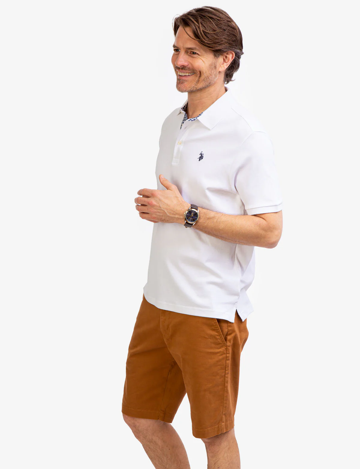 INTERLOCK GINGHAM TRIM POLO SHIRT - Image 4