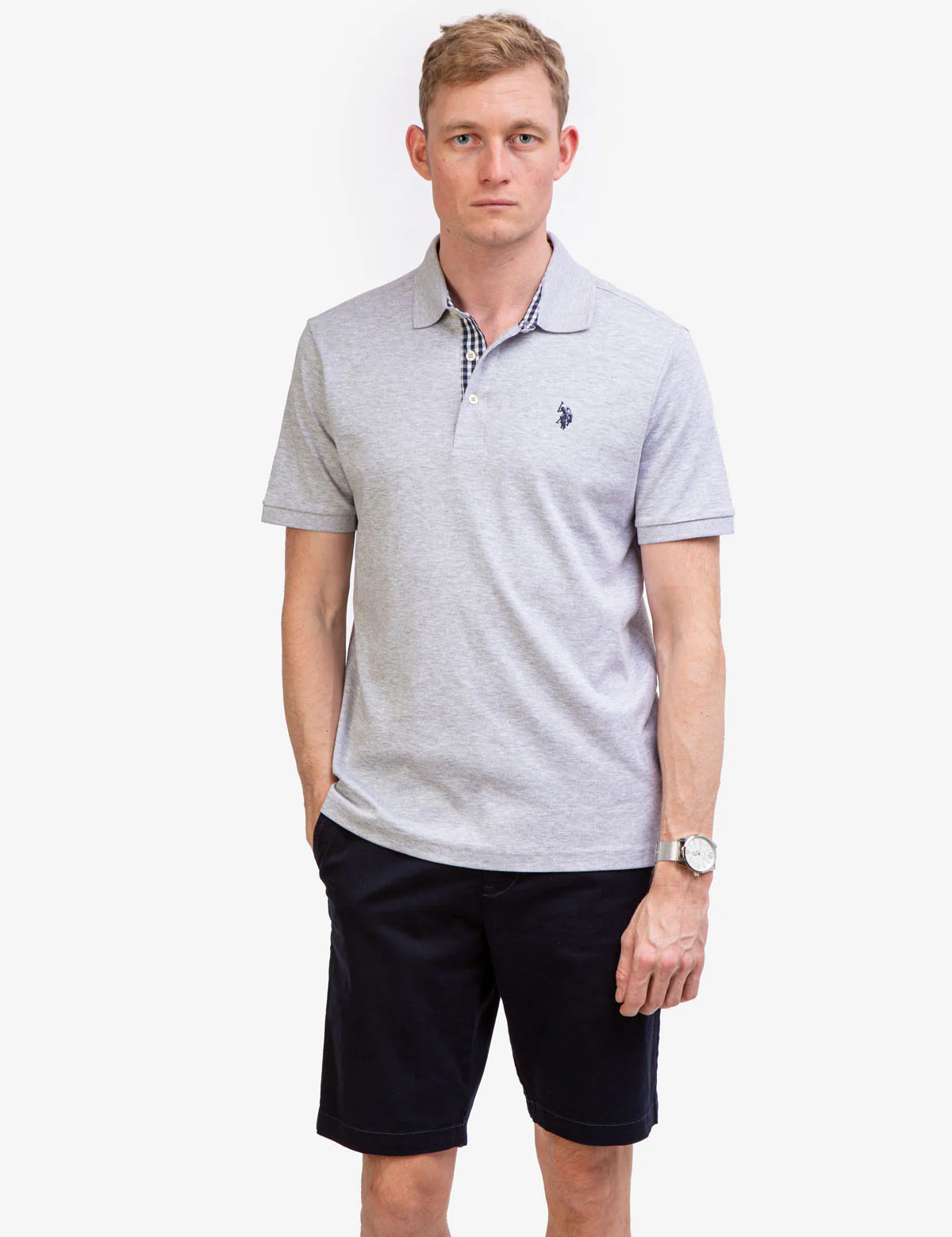 INTERLOCK GINGHAM TRIM POLO SHIRT - Image 7