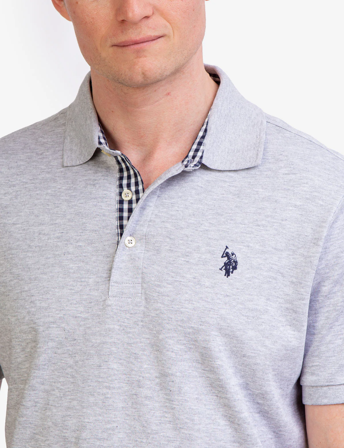 INTERLOCK GINGHAM TRIM POLO SHIRT - Image 8
