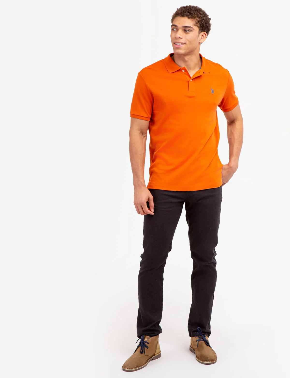 SOLID INTERLOCK POLO SHIRT - Image 3