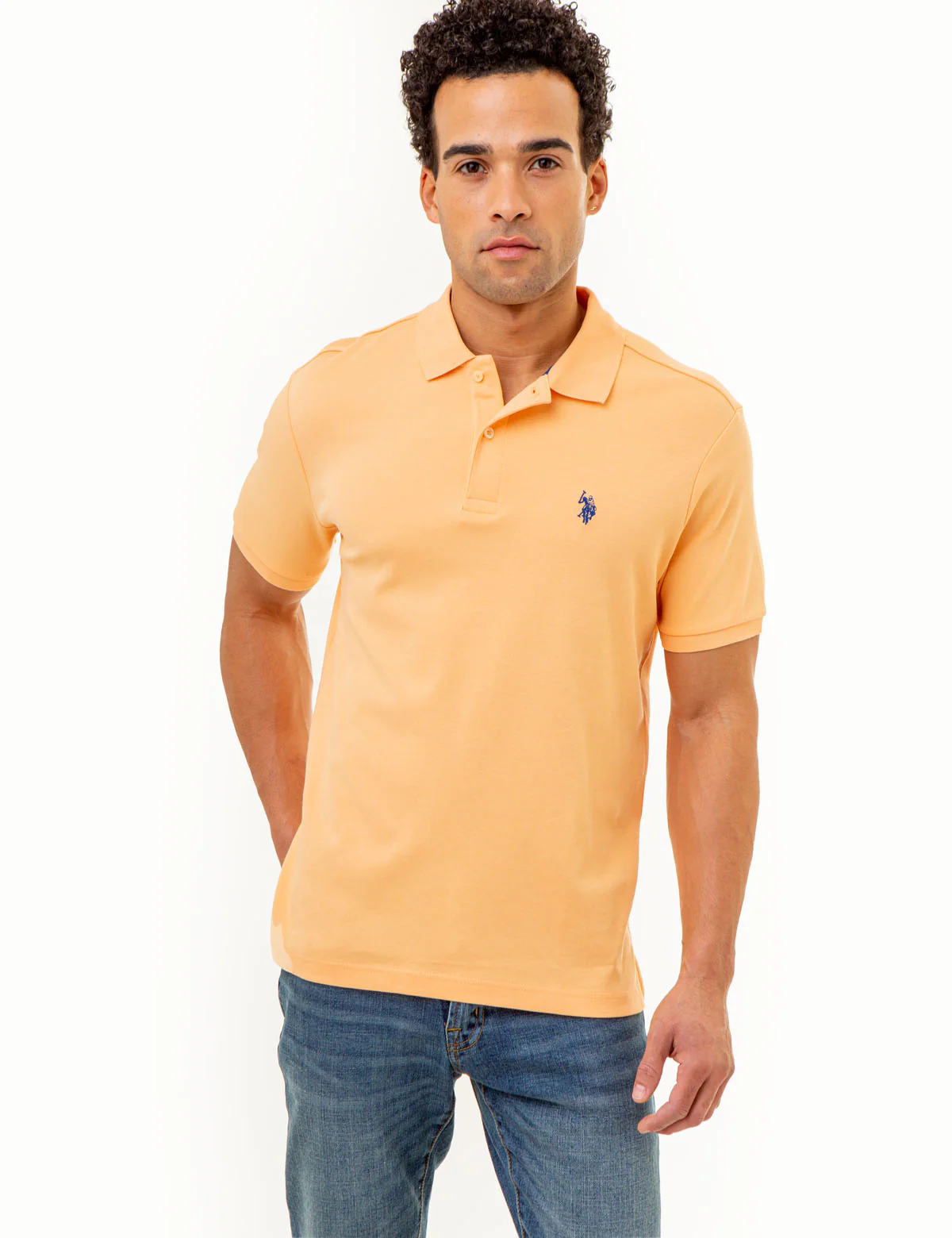 SOLID INTERLOCK POLO SHIRT