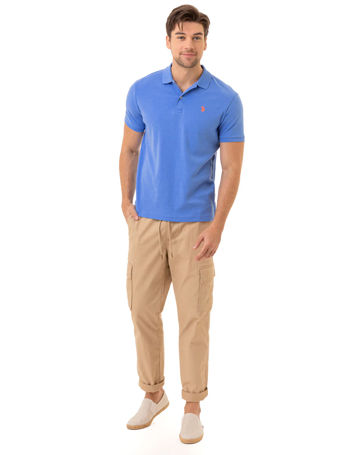 SOLID INTERLOCK POLO SHIRT - Image 2