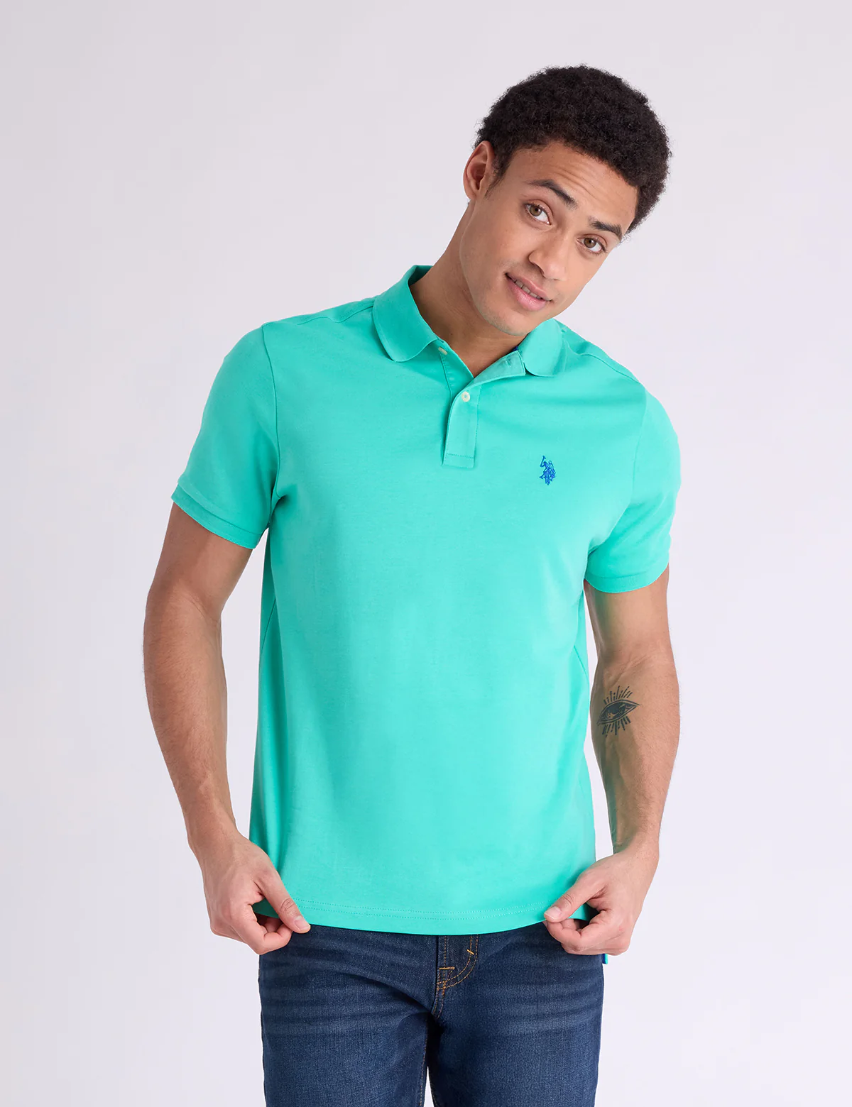 SOLID INTERLOCK POLO SHIRT - Image 7