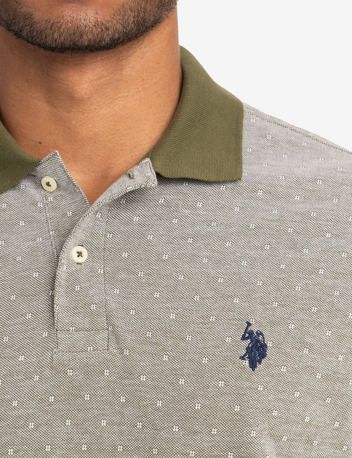 JACQUARD BIRDSEYE PIQUE POLO SHIRT - Image 16