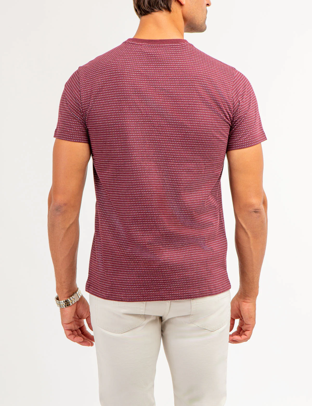 JACQUARD MICRO STRIPE T-SHIRT - Image 4