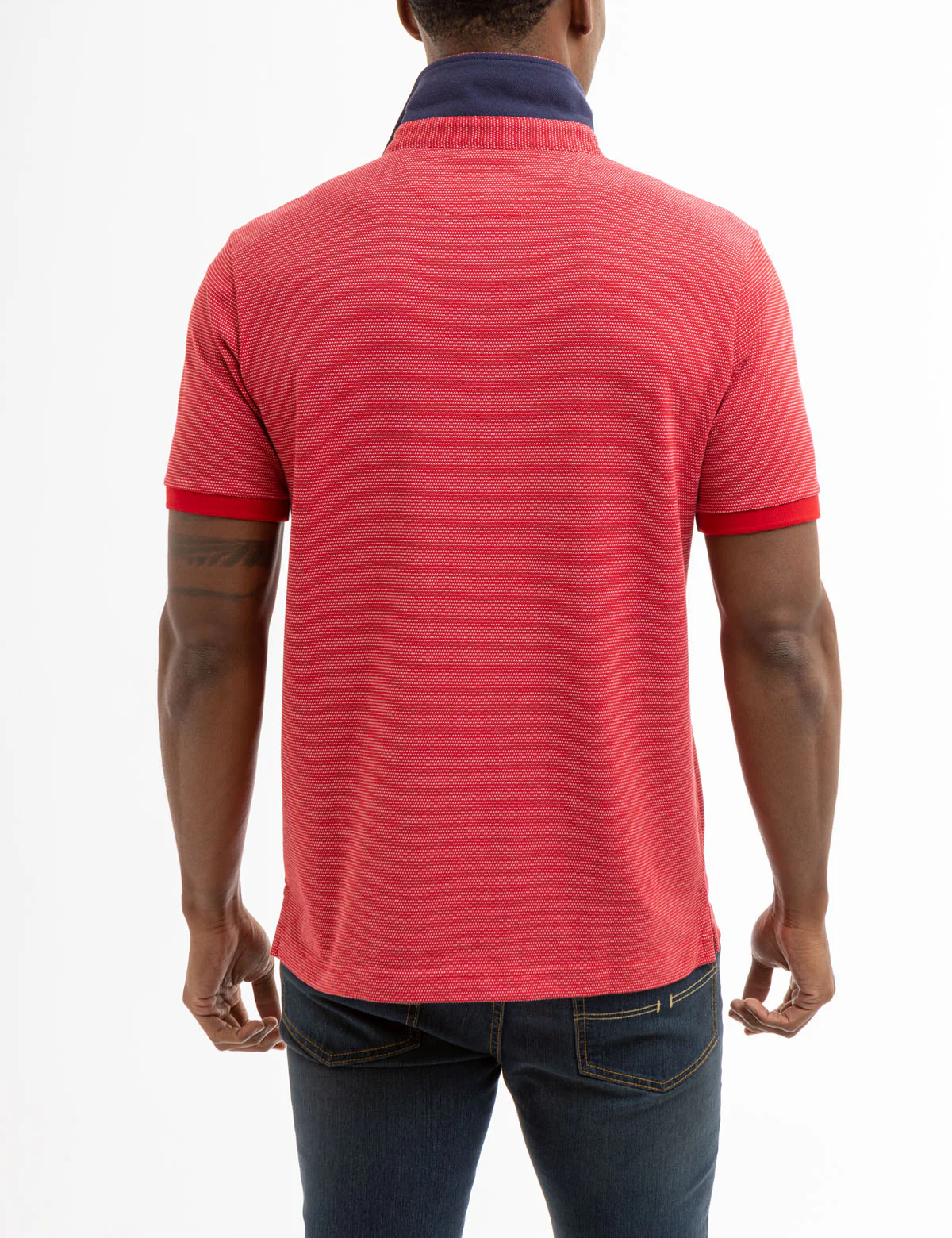 JACQUARD PIQUE PIECED POLO SHIRT - Image 5