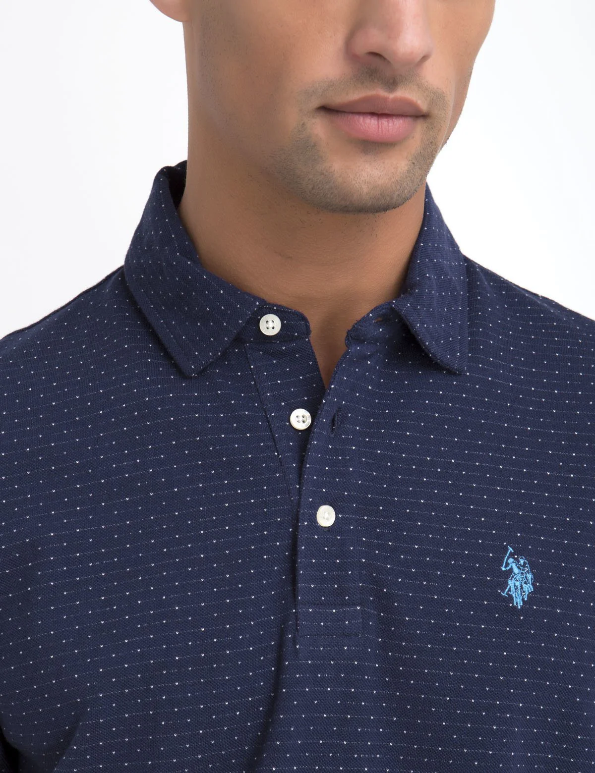 JACQUARD PIQUE POLO SHIRT - Image 11