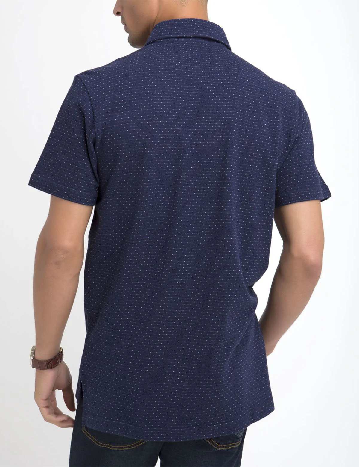 JACQUARD PIQUE POLO SHIRT - Image 12