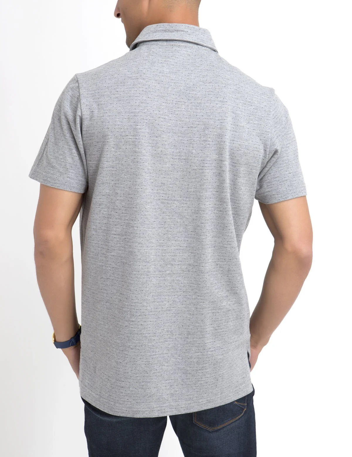 JACQUARD PIQUE POLO SHIRT - Image 9