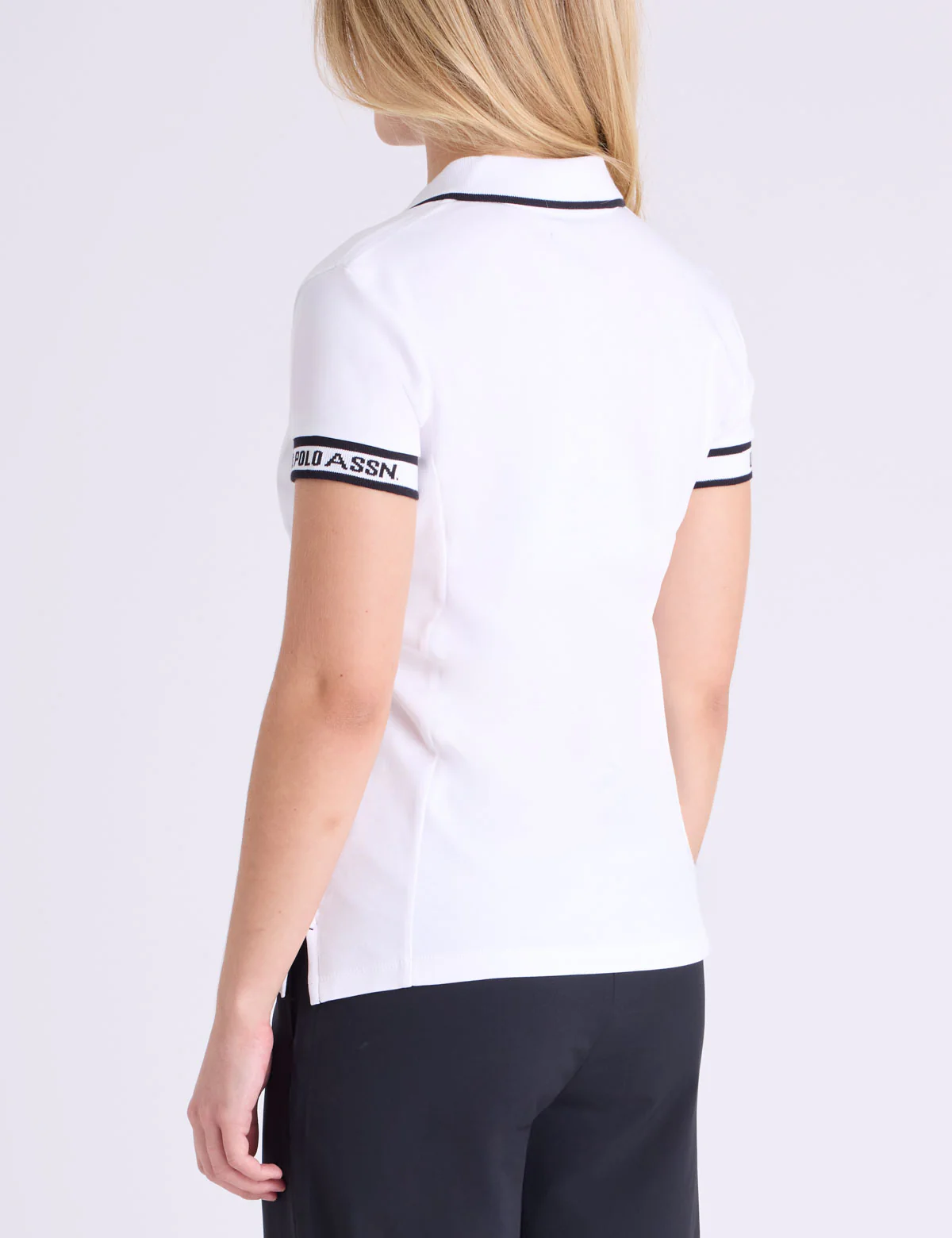 JACQUARD SLEEVE TIPPED INTERLOCK POLO SHIRT - Image 9