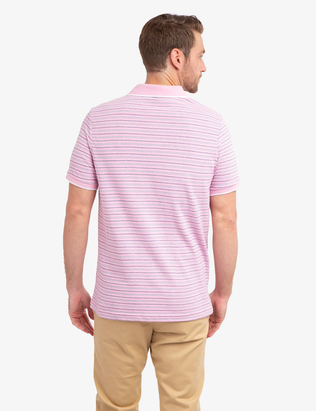 JACQUARD STRIPE JERSEY POLO SHIRT - Image 12