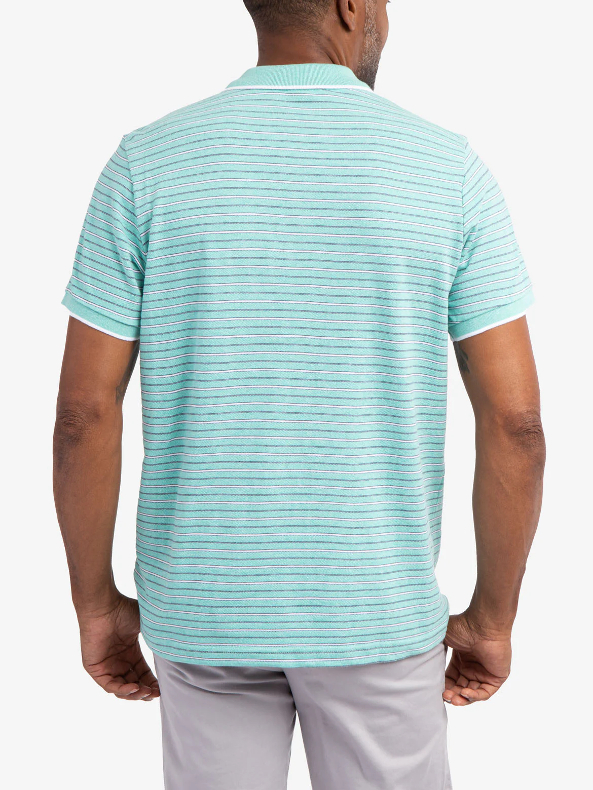 JACQUARD STRIPE JERSEY POLO SHIRT - Image 17