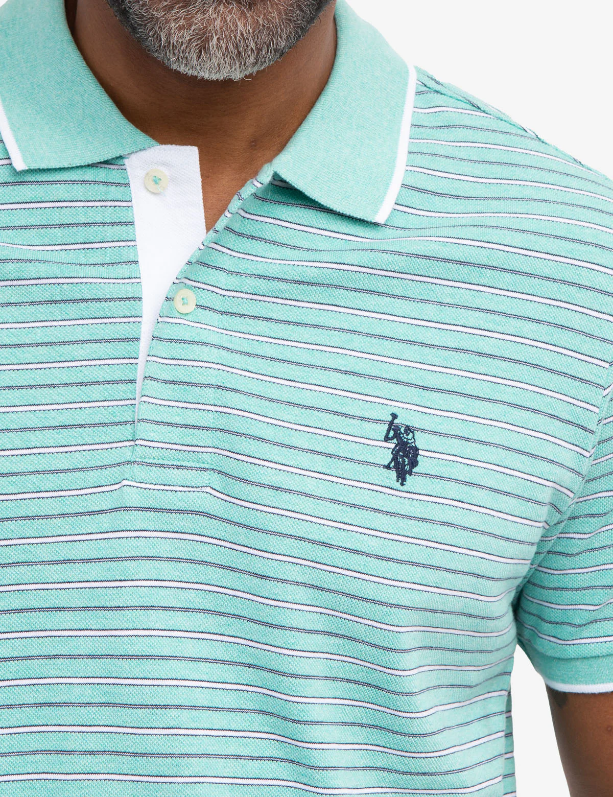 JACQUARD STRIPE JERSEY POLO SHIRT - Image 18