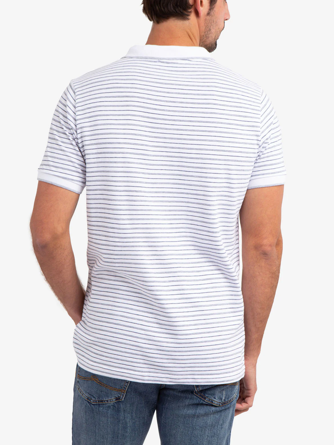 JACQUARD STRIPE JERSEY POLO SHIRT - Image 22