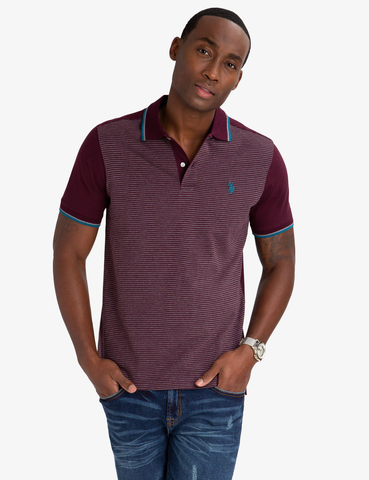 JACQUARD POLO SHIRT - Image 5