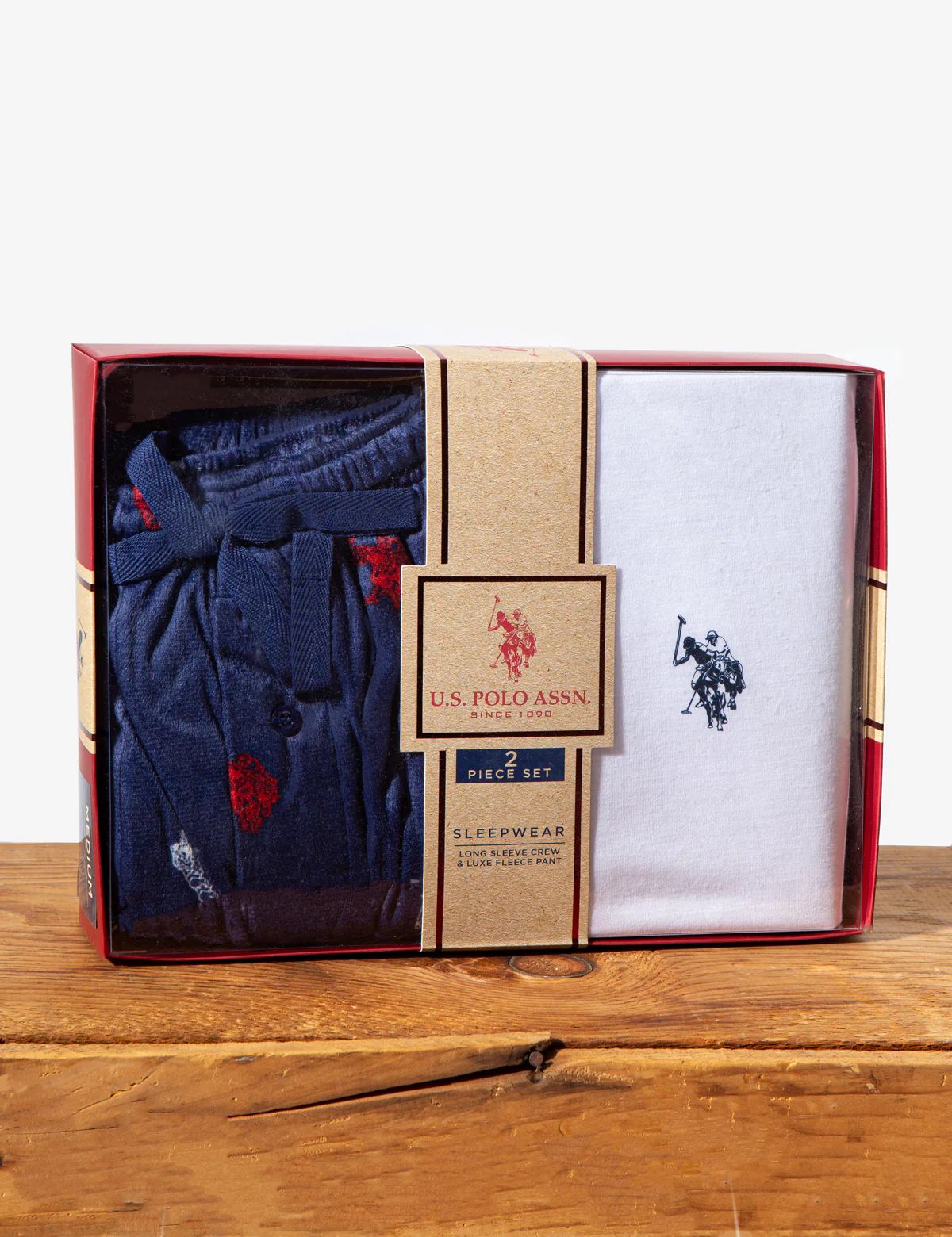 JERSEY TOP AND LUXE FLEECE PANT SET