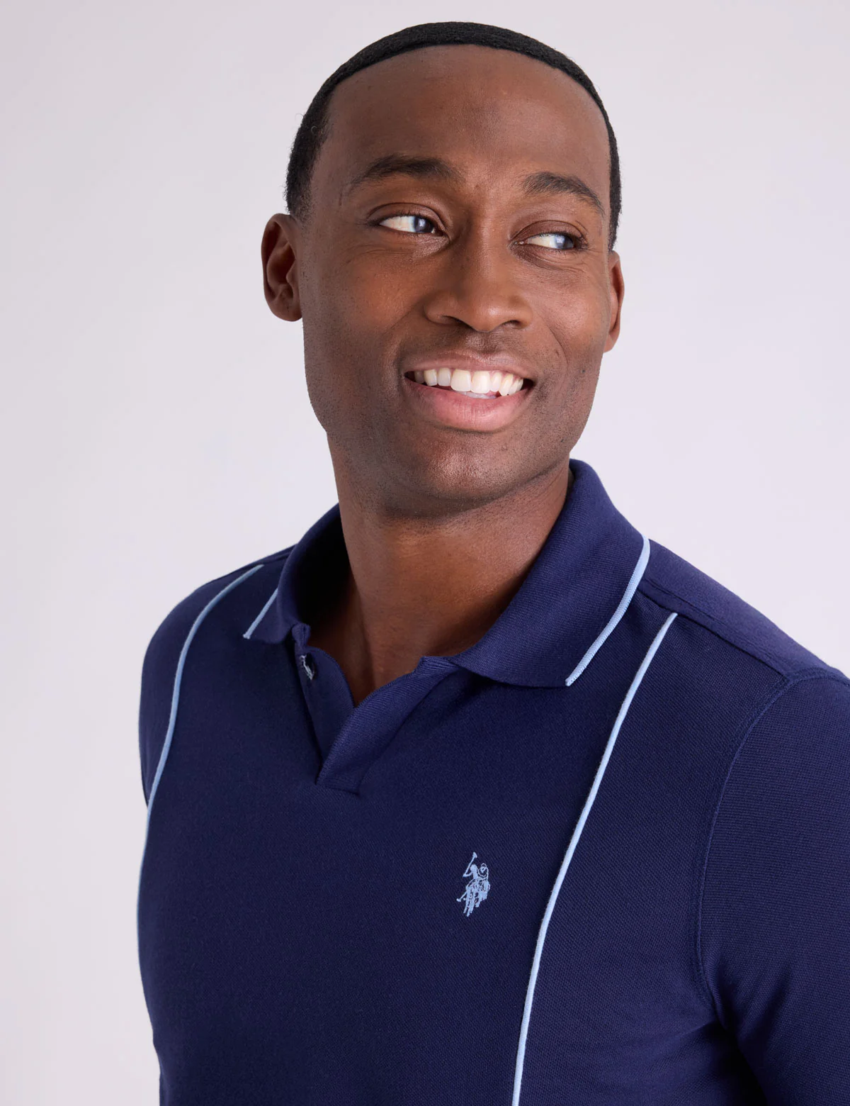 JOHNNY COLLAR PIQUE POLO SHIRT WITH RIB BAND - Image 3