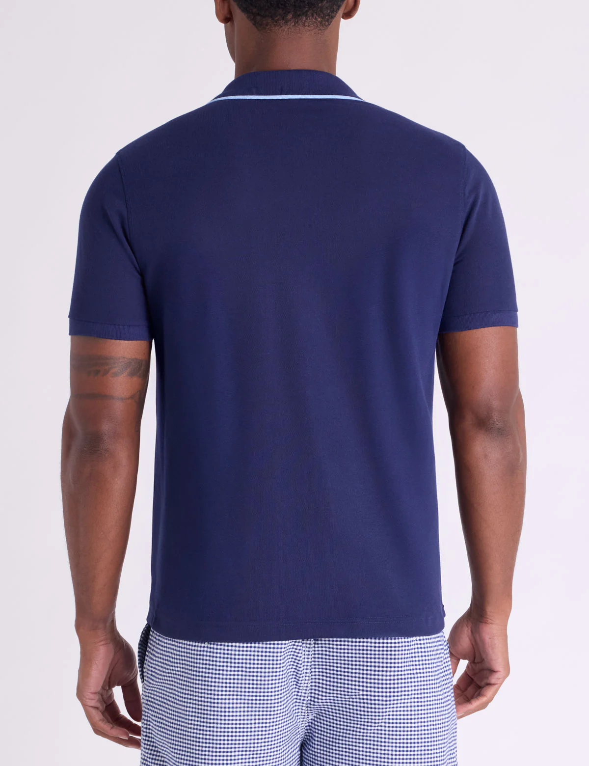 JOHNNY COLLAR PIQUE POLO SHIRT WITH RIB BAND - Image 4