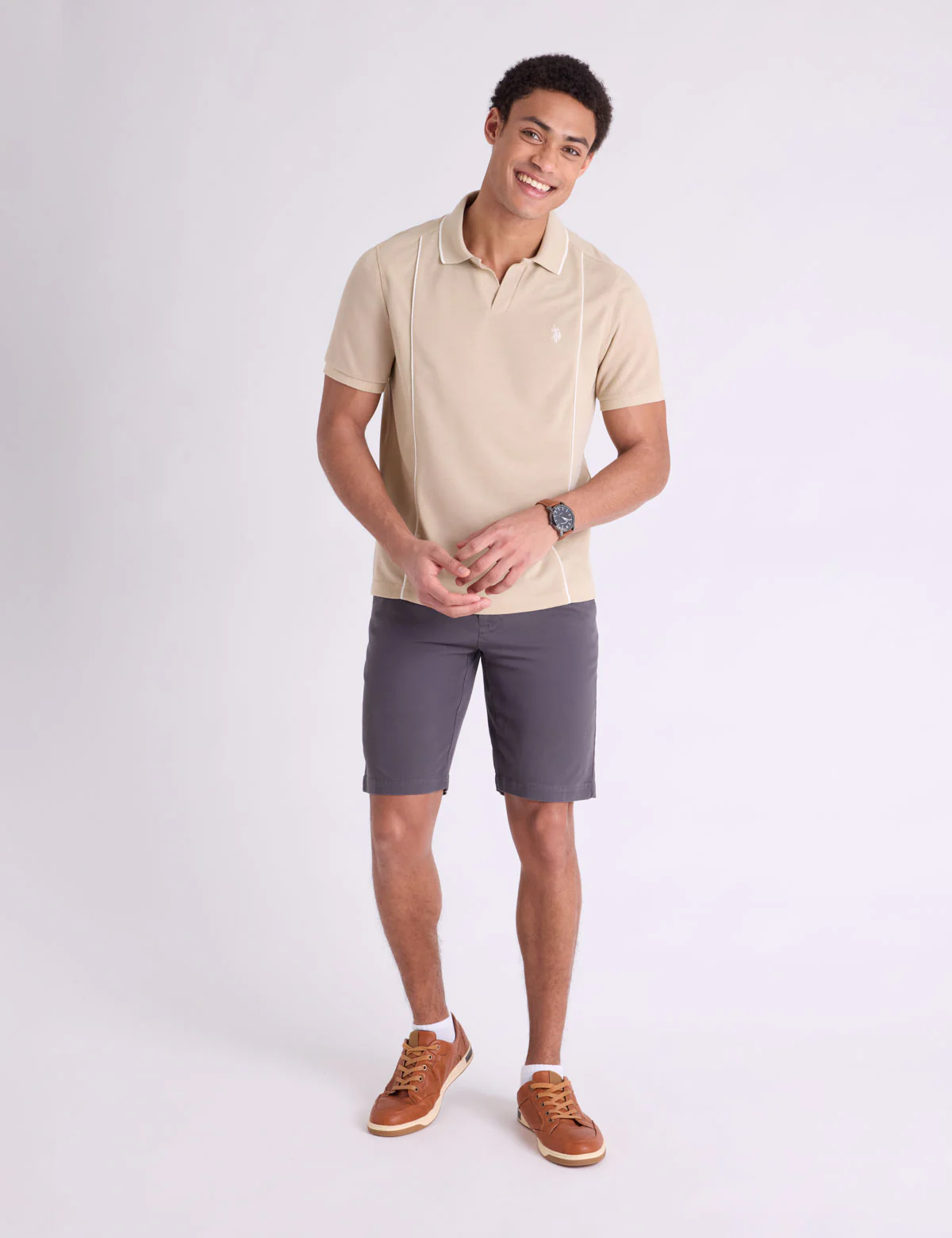 JOHNNY COLLAR PIQUE POLO SHIRT WITH RIB BAND - Image 7