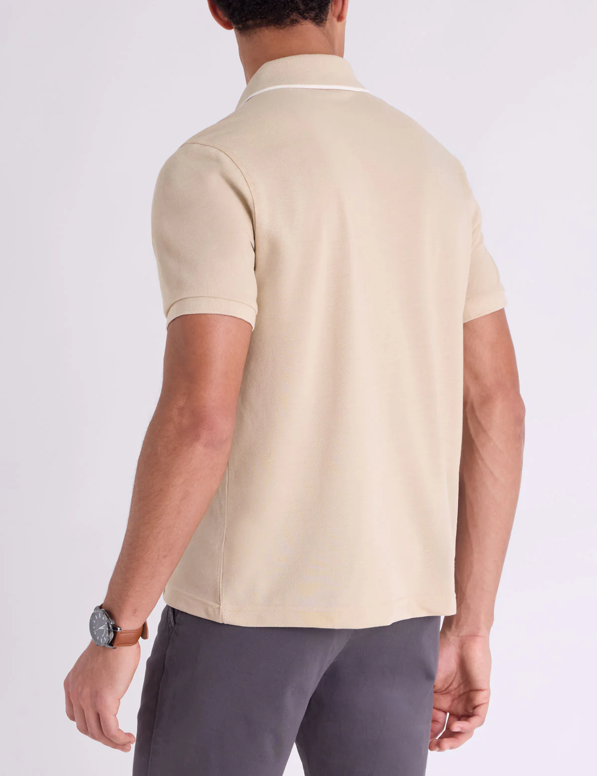 JOHNNY COLLAR PIQUE POLO SHIRT WITH RIB BAND - Image 8