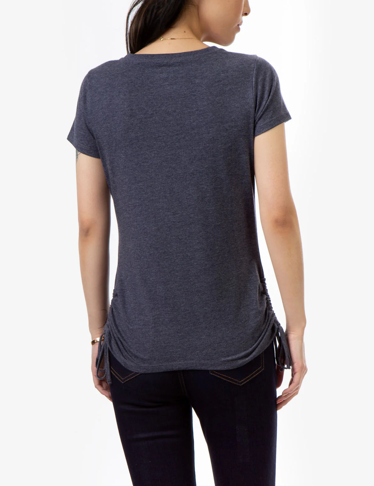 LACE SHOULDER SIDE TIE TOP - Image 4