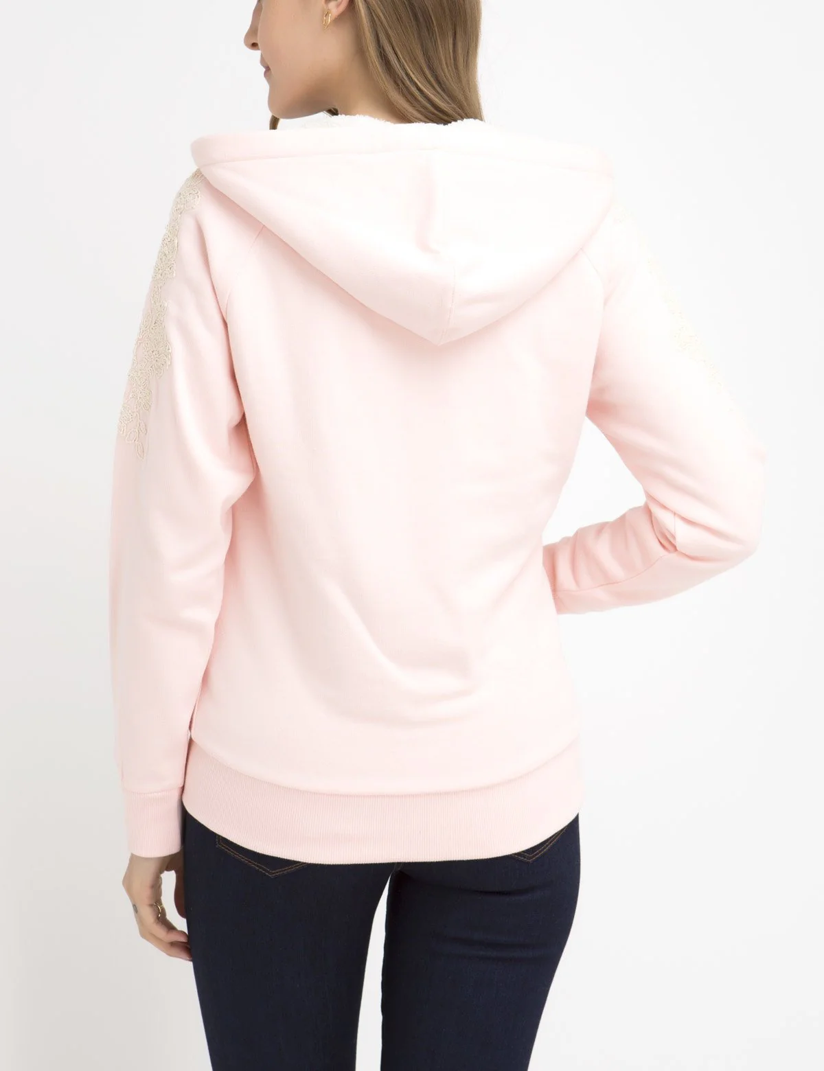 LACE SLEEVE HOODIE - Image 9