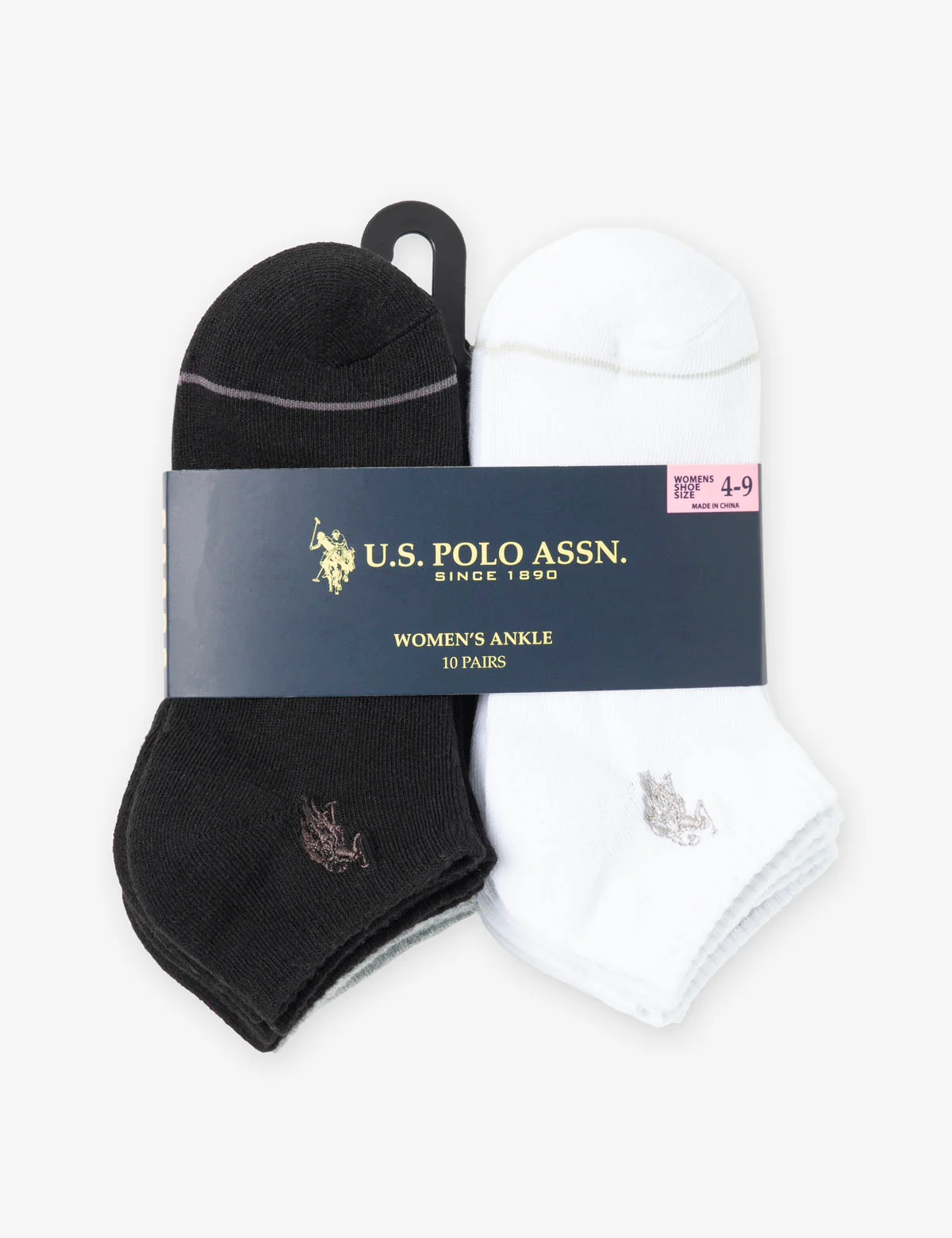 LADIES 10PK CORE ASSORTED ANKLE SOCKS - Image 2