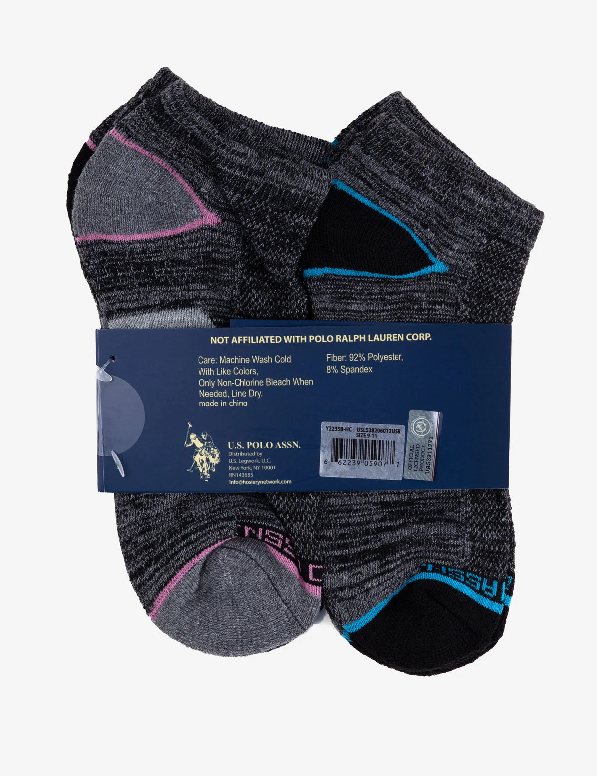 LADIES 6 PACK LOW CUT SOCKS - Image 3