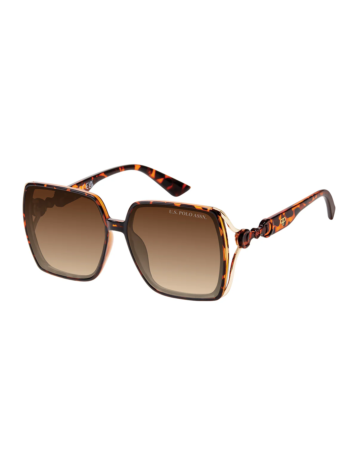 LADIES ARTISAN OPEN-TEMPLE SQUARE SUNGLASSES - Image 2