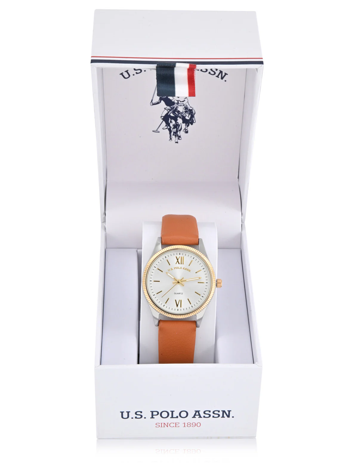 LADIES BROWN STRAP WATCH - Image 2