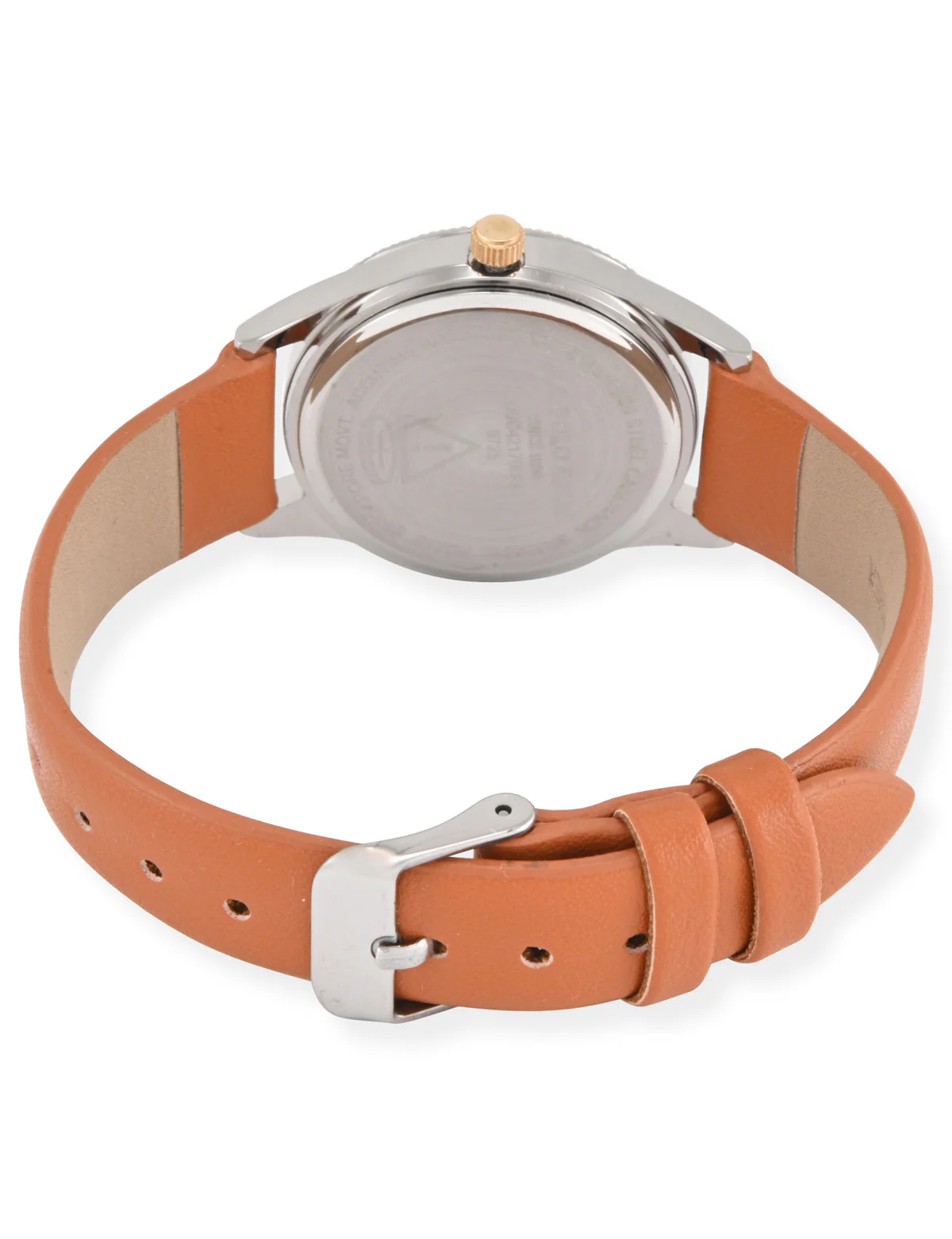 LADIES BROWN STRAP WATCH - Image 3
