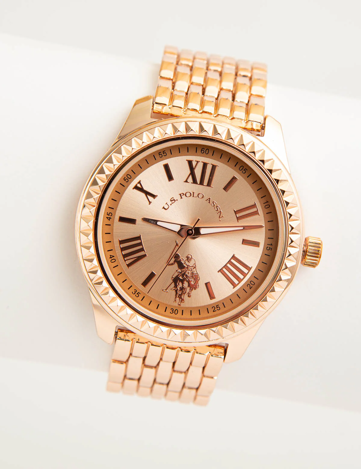 LADIES CLASSIC ROSE GOLD LINK WATCH