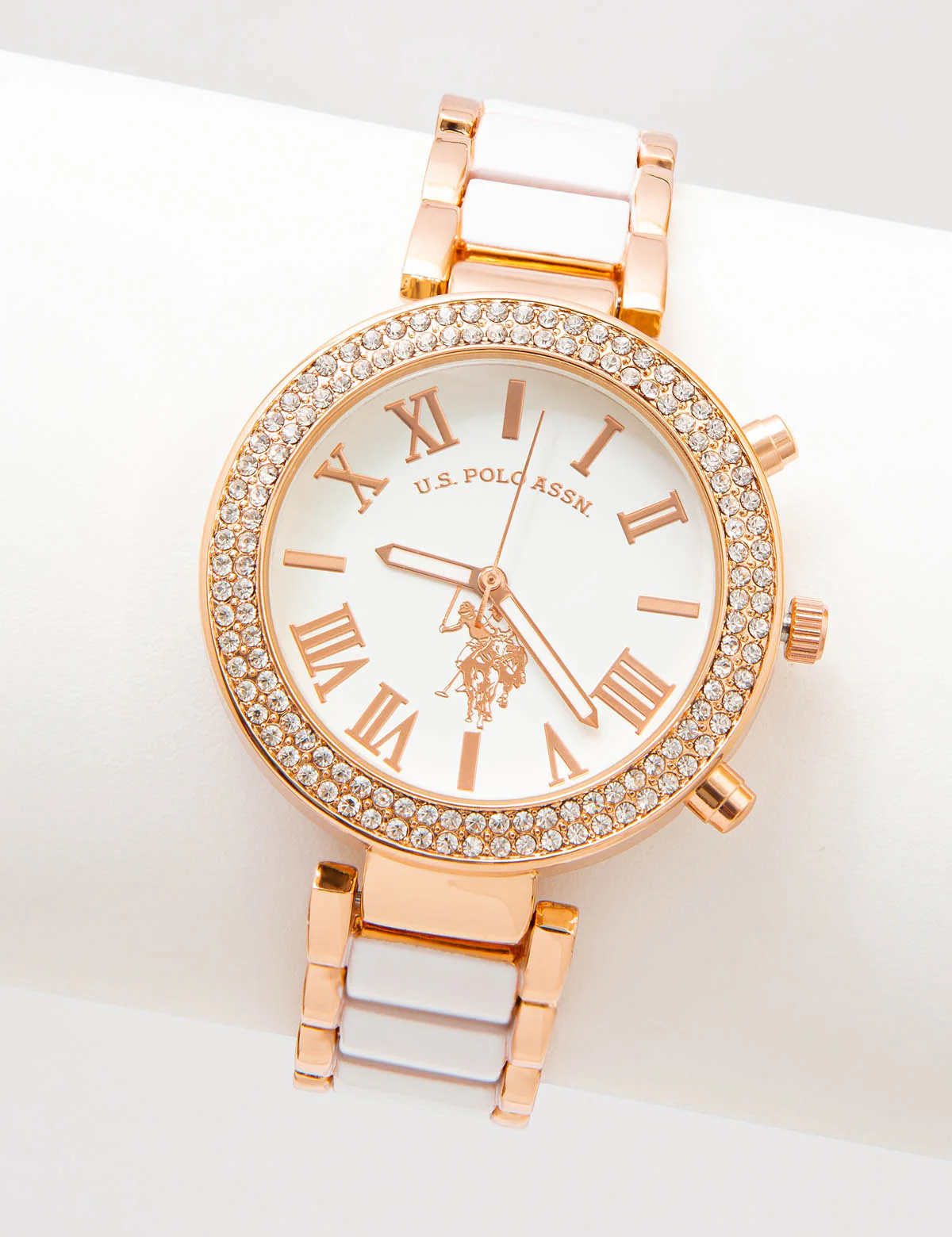 LADIES EMBELLISHED LINK WATCH