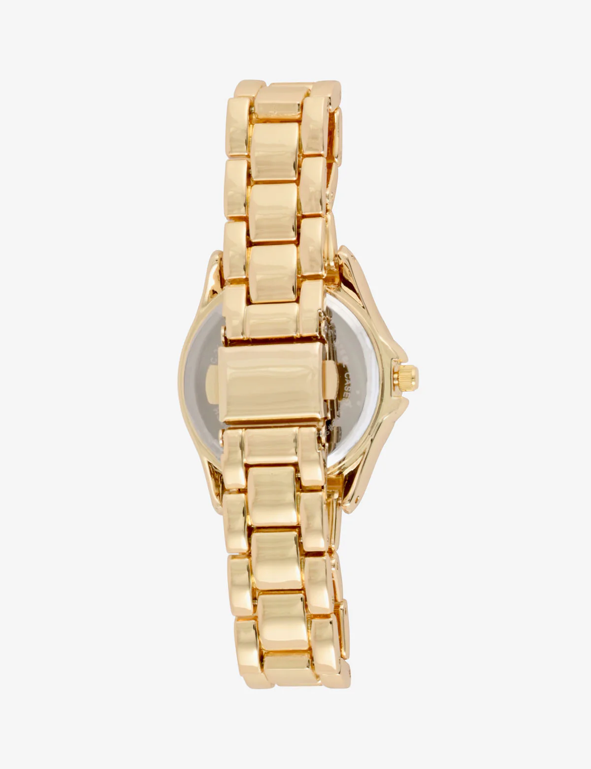 LADIES GOLDTONE AND GREEN DIAL BRACELET WATCH - Image 5