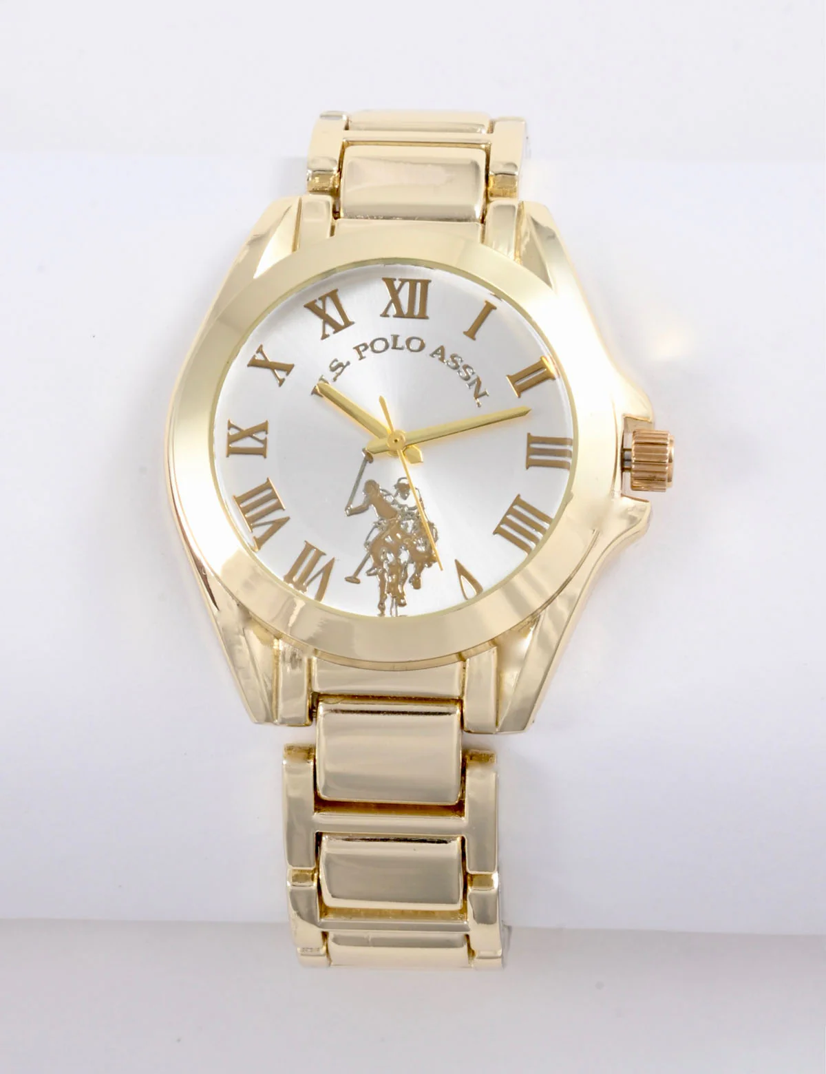 LADIES GOLDTONE BRACELET WATCH WITH SILVER DIAL - Image 2