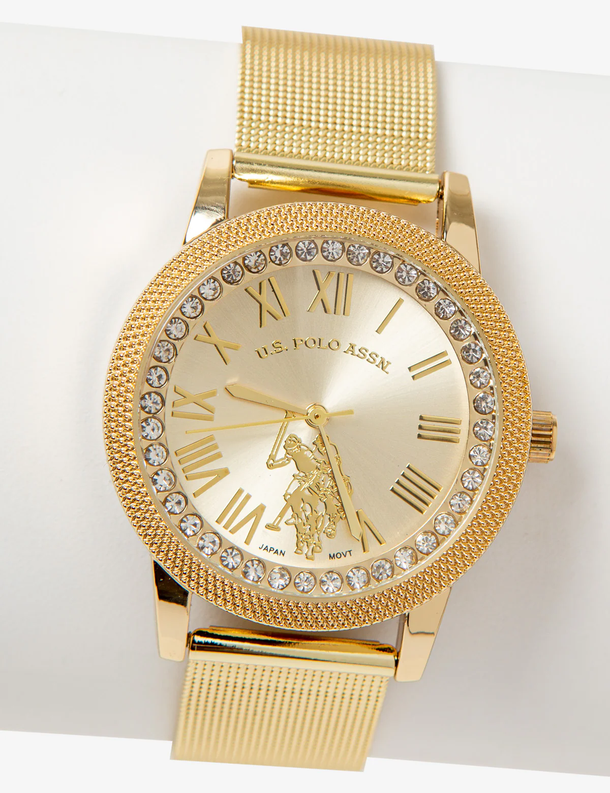 LADIES GOLDTONE MESH BRACELET WATCH