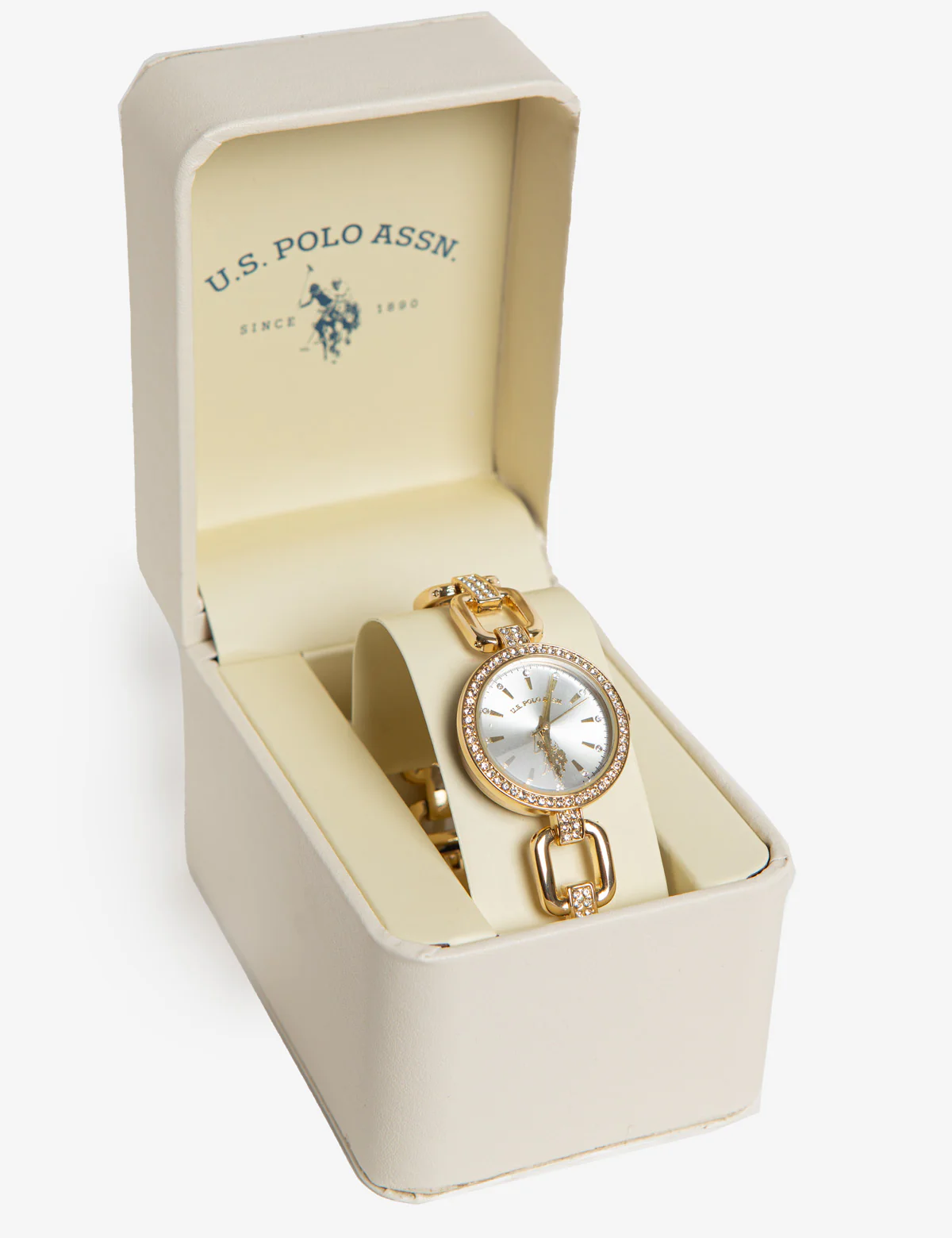 LADIES GOLDTONE OPEN LINK BRACELET WATCH - Image 2