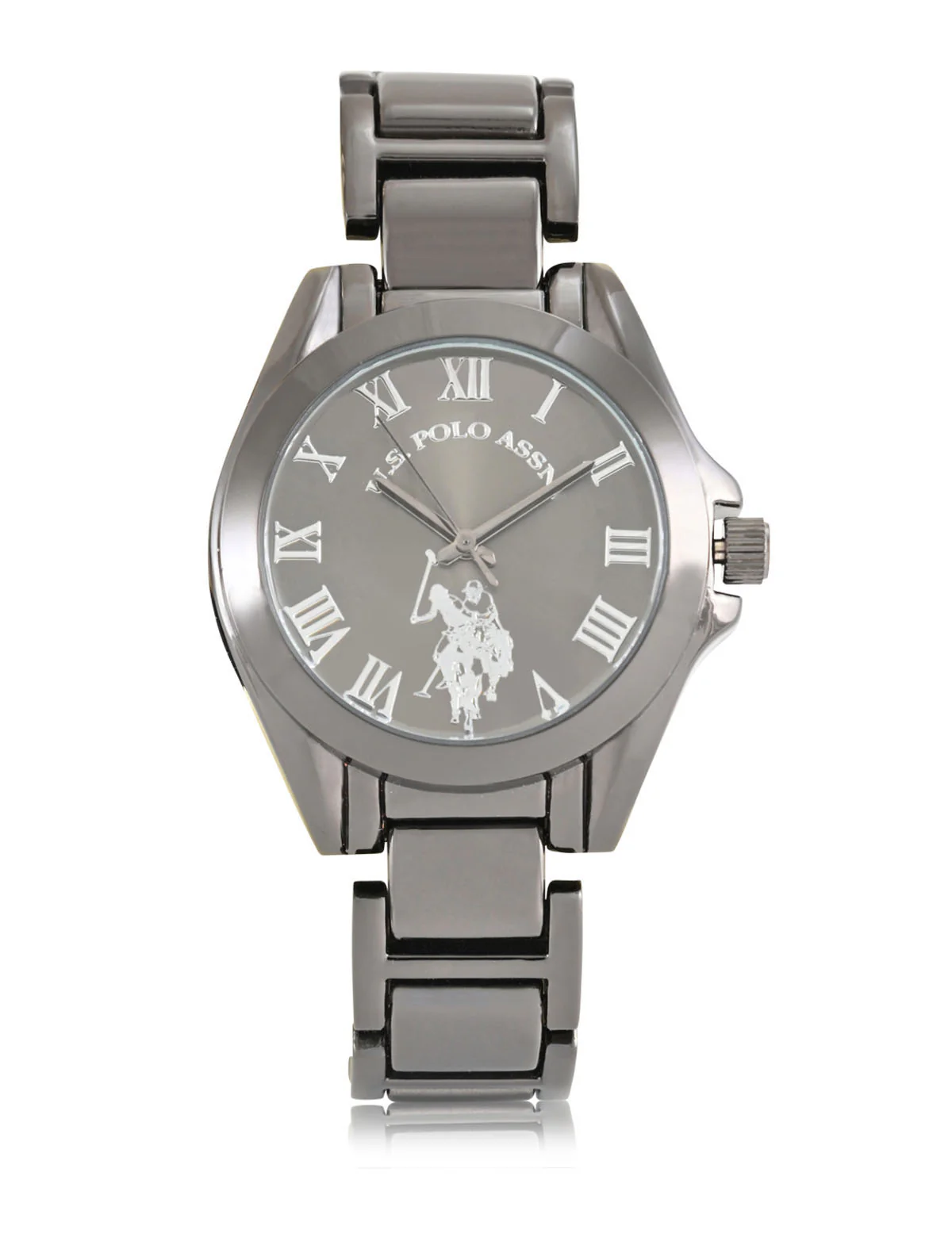 LADIES GUNMETAL BRACELET WATCH - Image 4