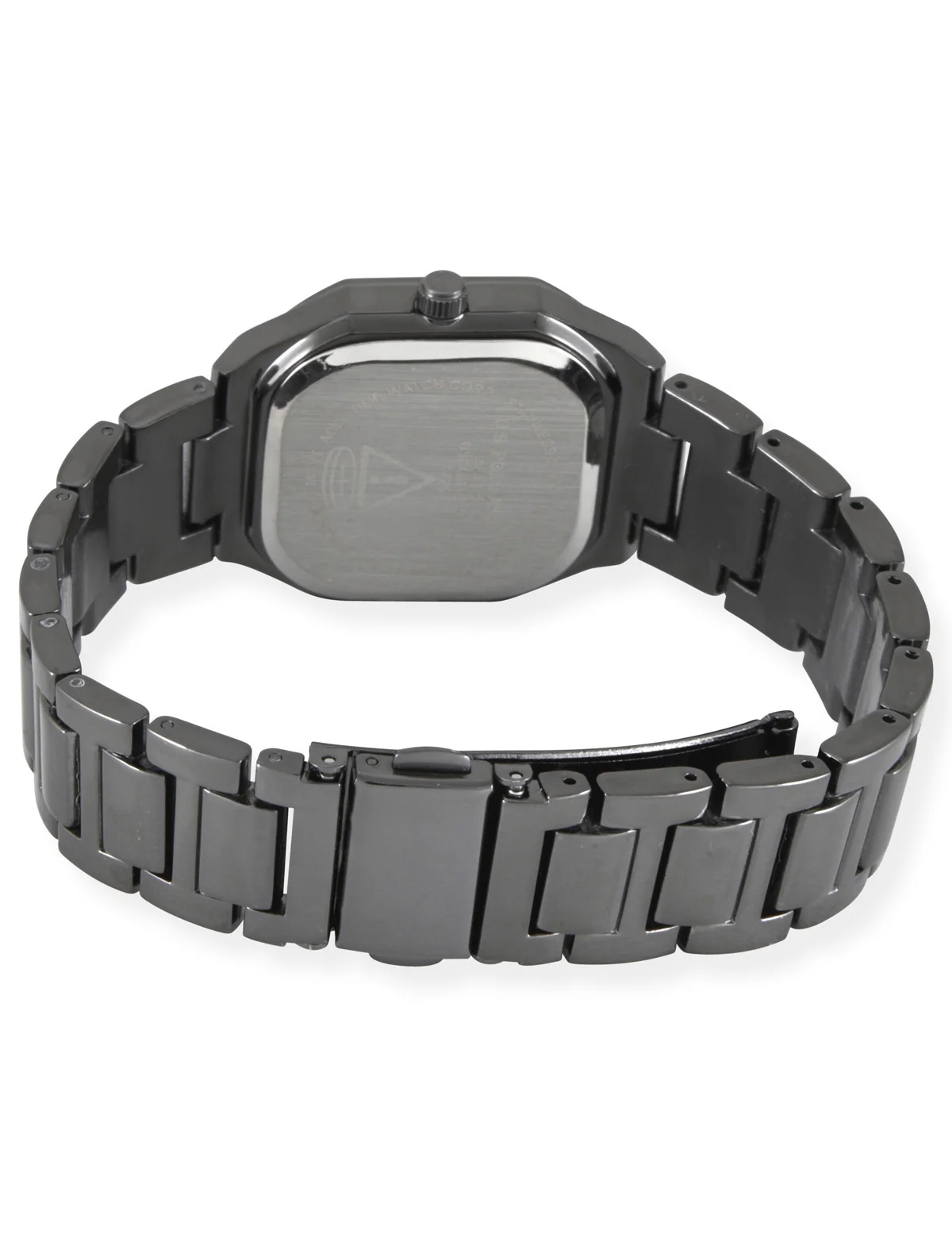 LADIES GUNMETAL LINK ANALOG WATCH - Image 3
