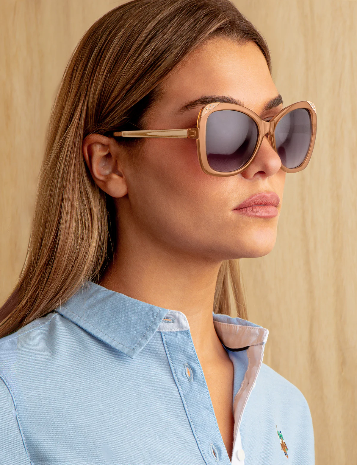LADIES MODERN CAT-EYE SUNGLASSES - Image 2