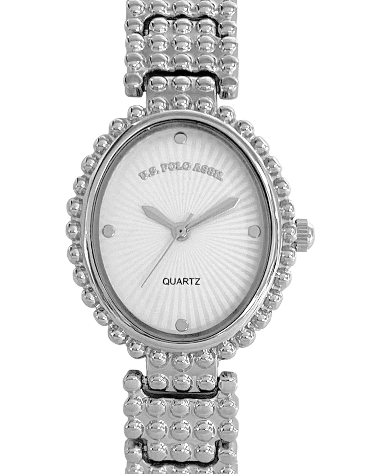 LADIES OVAL FACE SILVER ANALOG WATCH - Image 3